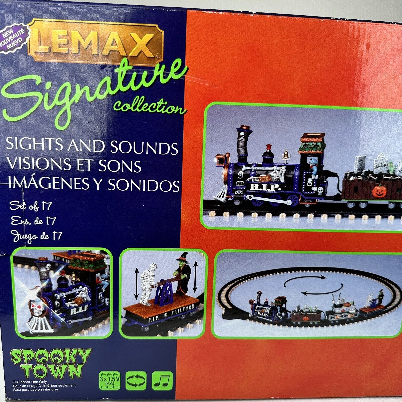 Lemax Spooky Town R.I.P. Halloween Train Set Michaels Exclusive 14380 READ