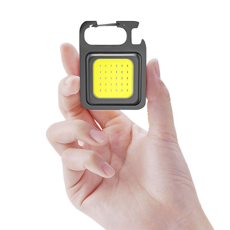 1/3/10pcs Mini Flashlights Bright Rechargeable Keychain Small Flashlight COB 20W