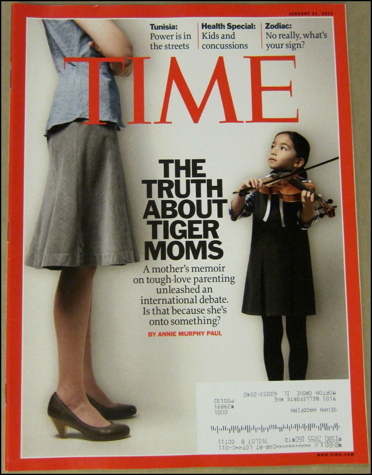 1/31/2011 Time Magazine The Truth About Tiger Moms Tunisia Zodiac Signs