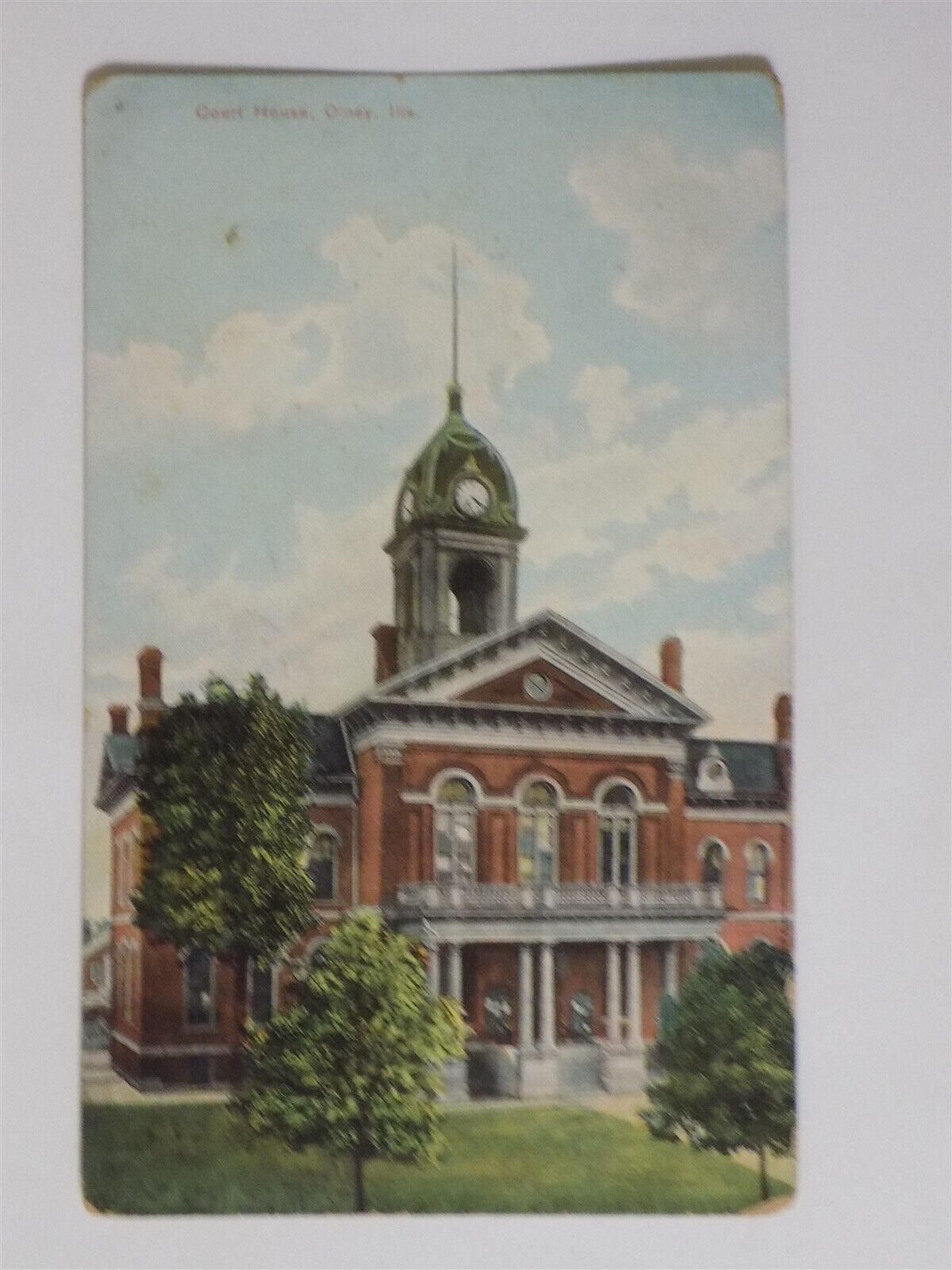 Olney, Illinois IL ~ Court House 1909 L730