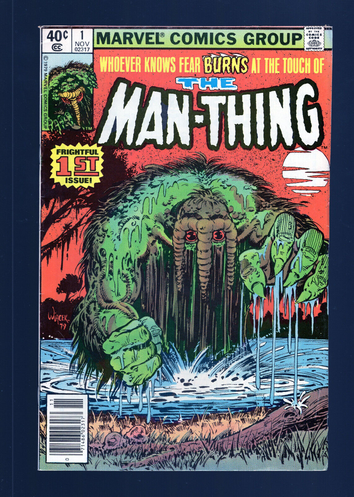 Man-Thing #1 - Origin of the Man-Thing Retold. Newsstand Edition. (5.5) 1979