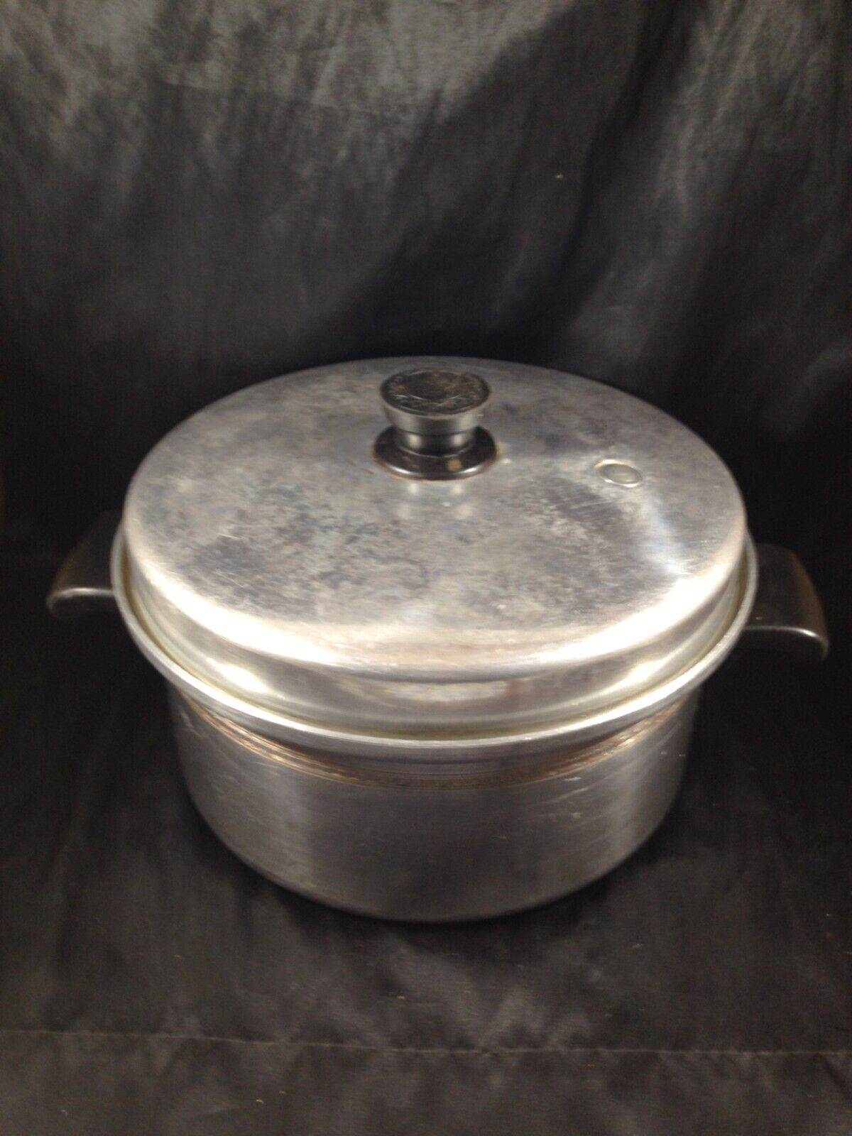 Vintage MIRRO Masterbilt 5 Quart Aluminum Stock Pot with Lid 1305