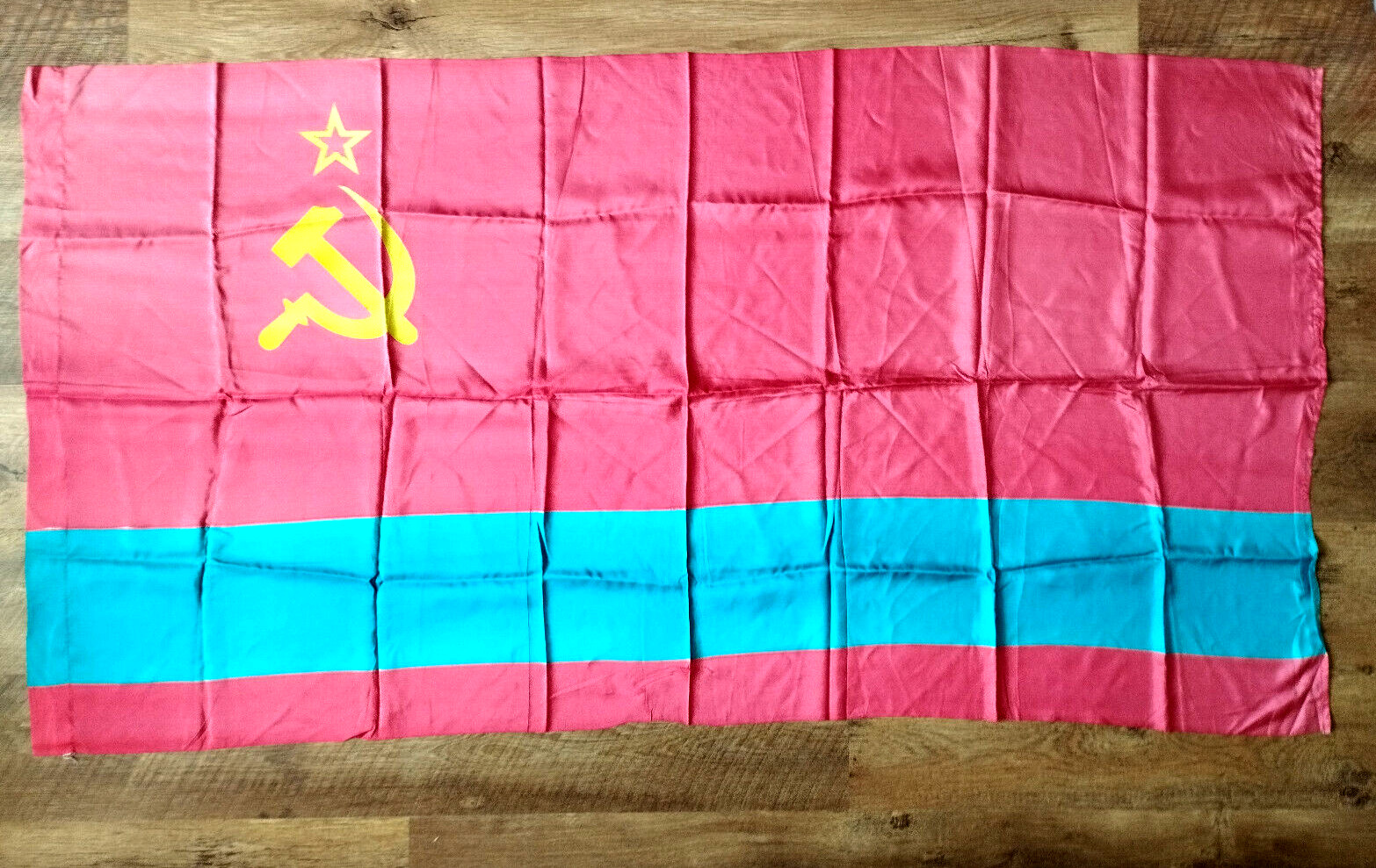 Original Great Flag Kazakh SSR Vintage Soviet MADE IN USSR