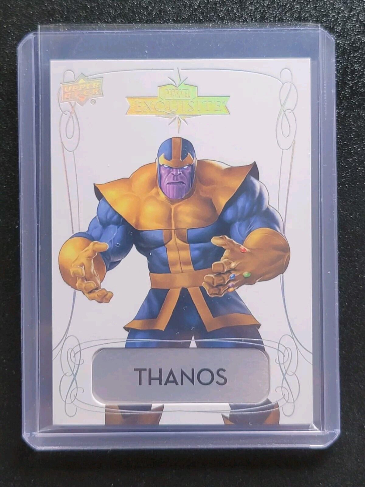 2016 Marvel Gems Upper Deck Exquisite Nameplate  #2/10 Thanos  #48