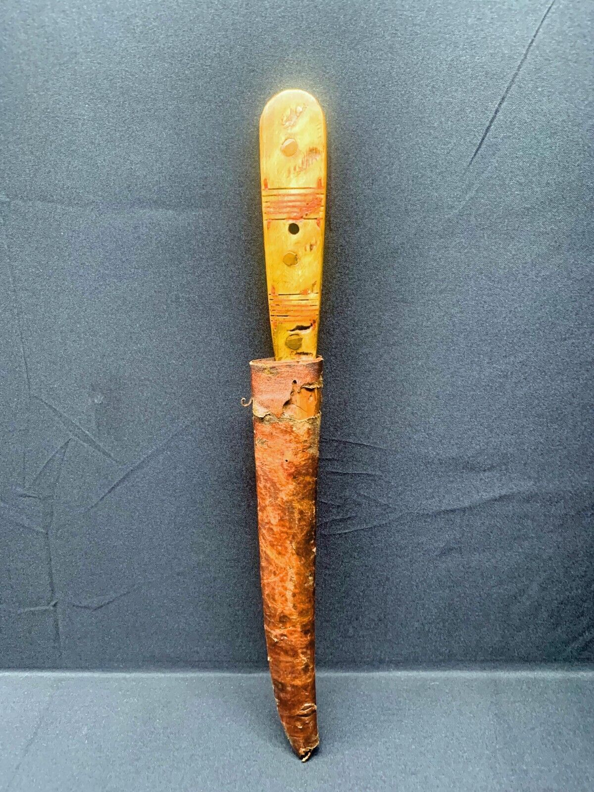 OLD AND LONG ALGERIAN BOU SAADI KNIFE, MID 20TH CENTURY, MAGHRIB AFRICA
