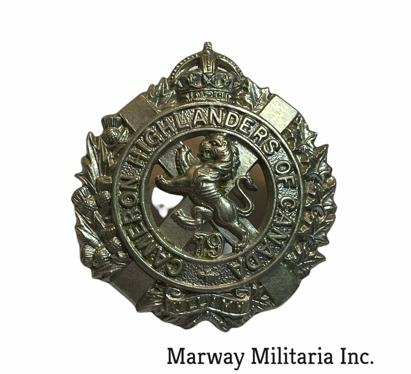 Pre WW1, 79th Cameron Highlanders Collar Badge