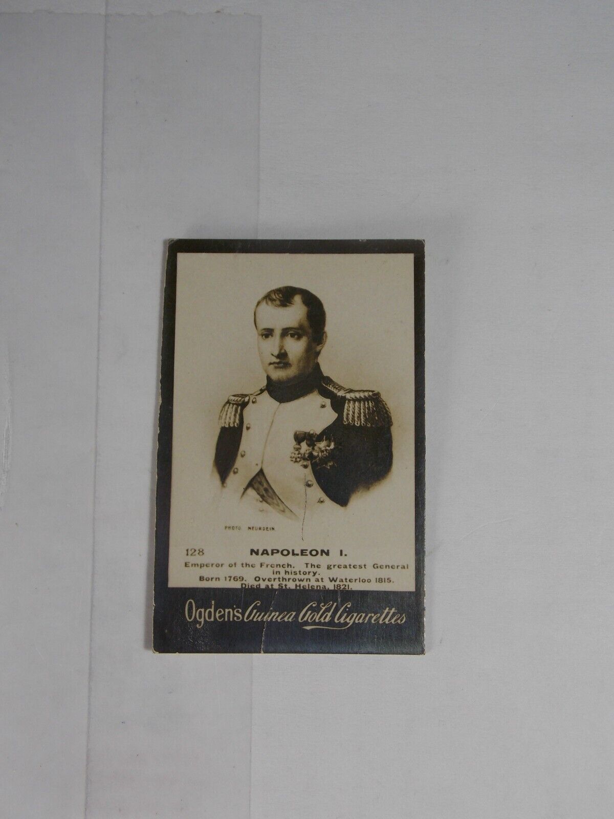 Ogdens Guinea Gold Cigarette Card Napoleon I No 128 Early 1900's