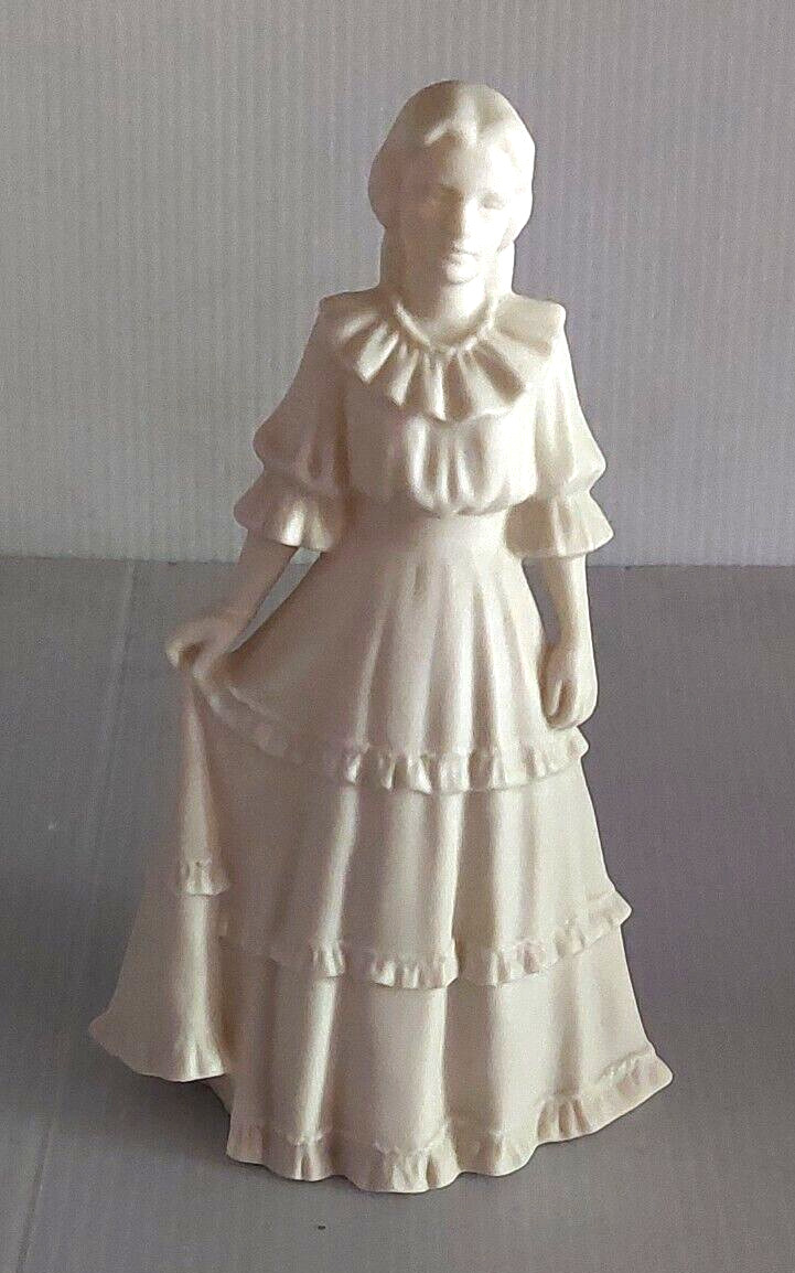 Florence P Hansen HAND SIGNED Figurine LDS Young Girl in Dress 7.5\