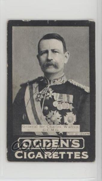 1901 Ogden\'s Tab Prominent British Officers Lieut General Sir Charles Warren 5hy