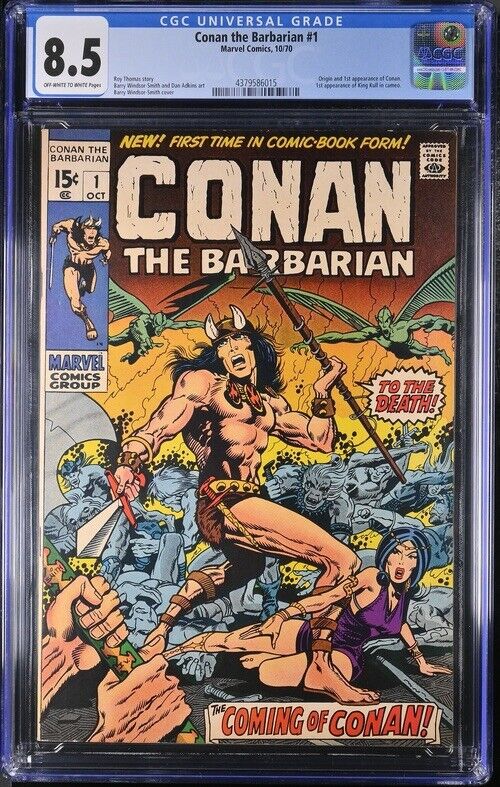 Conan the Barbarian #1 Marvel Comics, 10/70 CGC 8.5