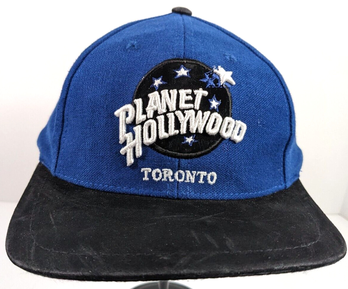 PLANET HOLLYWOOD TORONTO HAT /CAP 1995 Blue/Black Adjustable Vintage