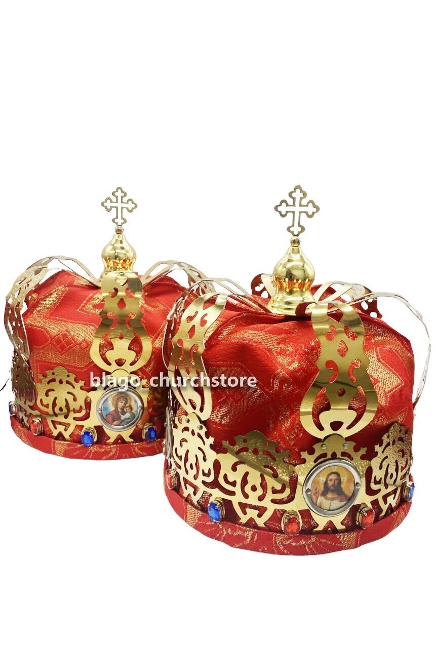 Orthodox Wedding Crown for Religious Ceremonies Christian Marriages 9.44\