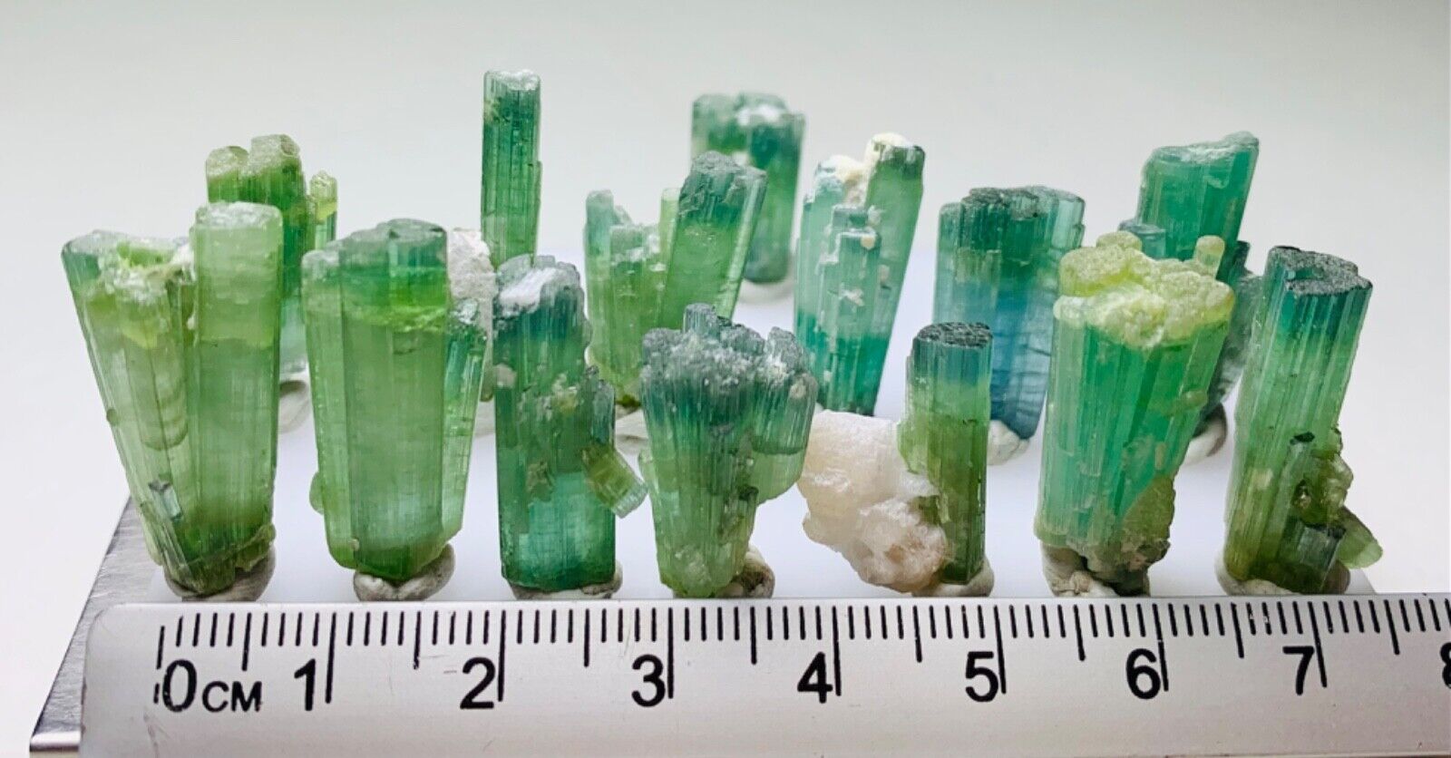 150.45 Ct Bi Colour Well Terminated Tourmaline Bunch Crystals From Afghanistan