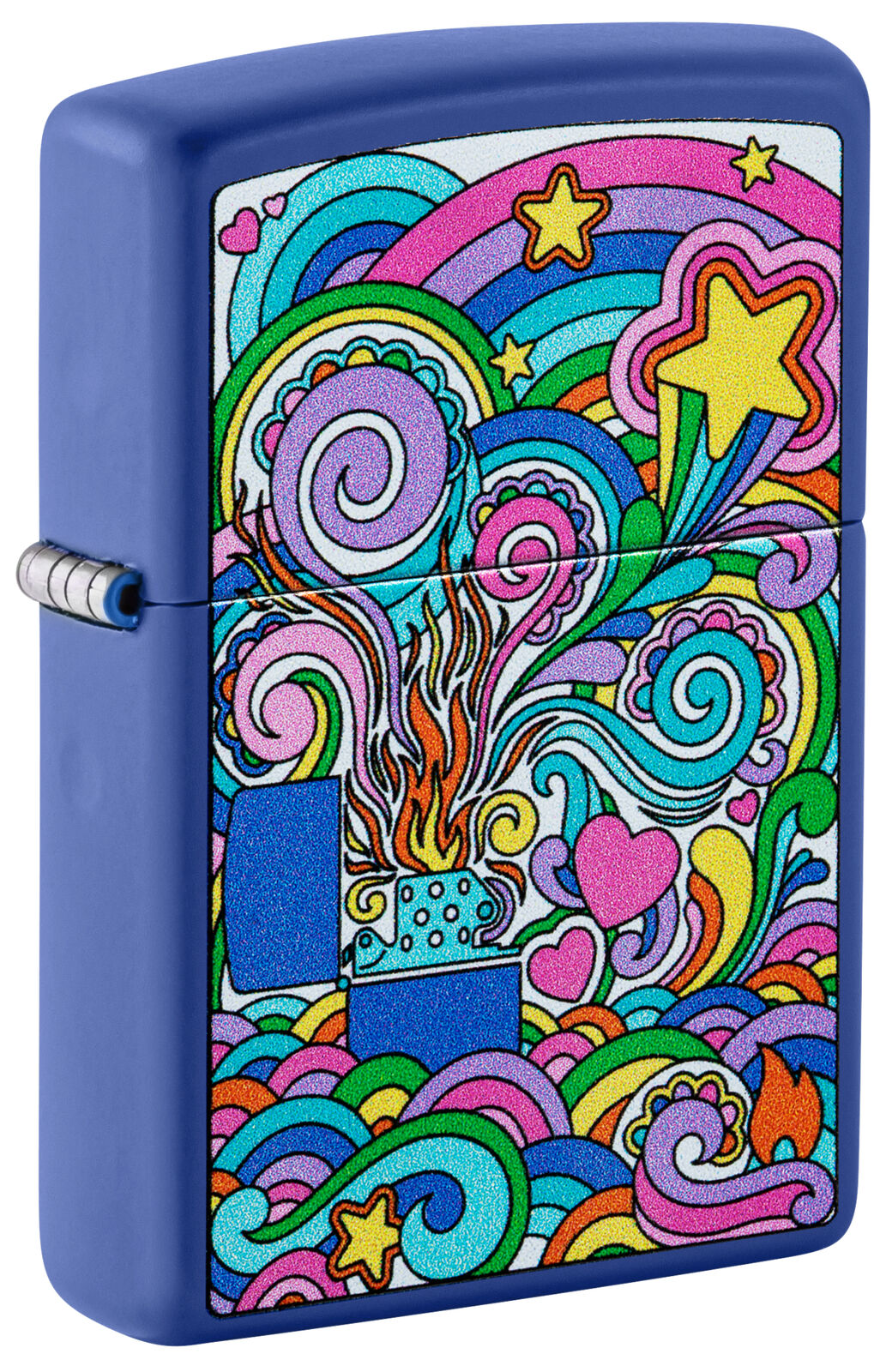 Zippo Abstract Design Royal Blue Matte Windproof Lighter, 48955