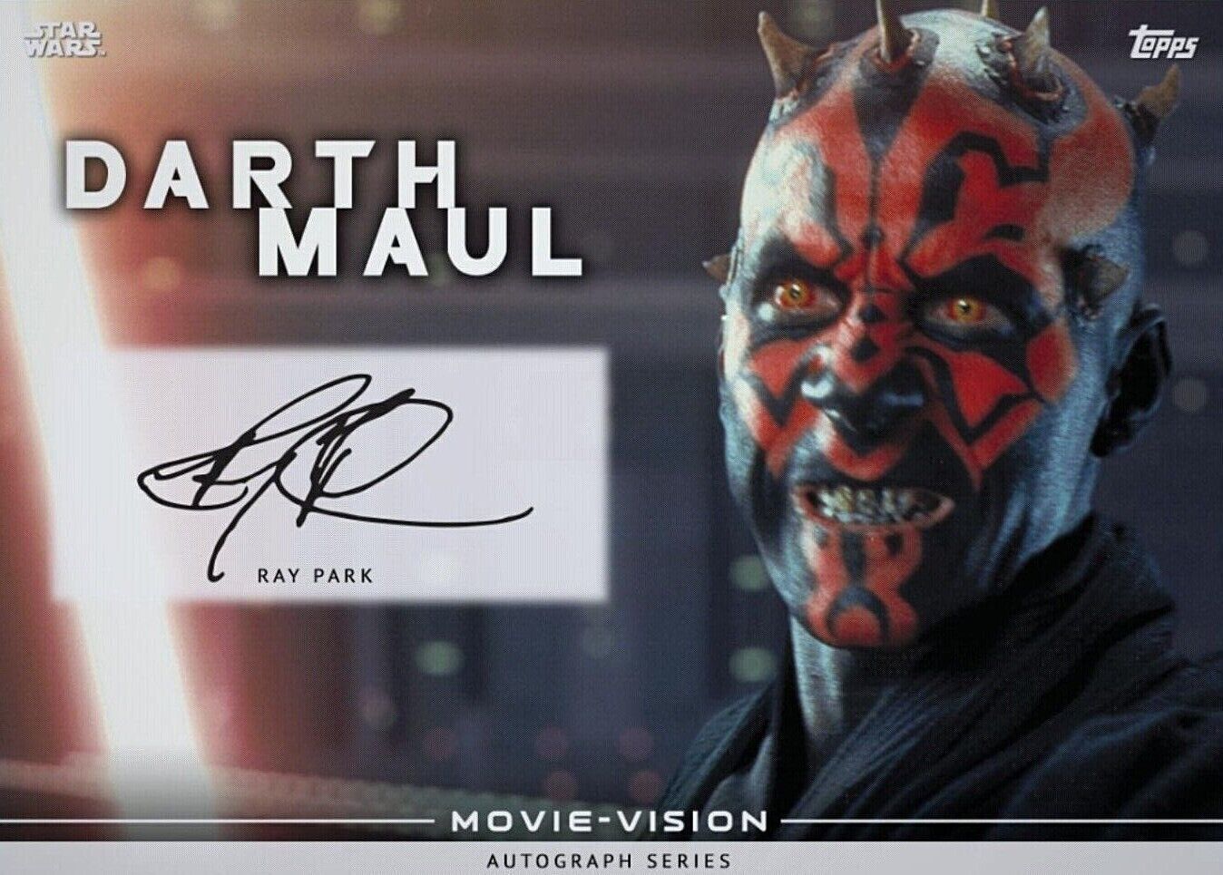 Topps Star Wars RAY PARK Authentic Autograph as DARTH MAUL SIG RARE Digital Card