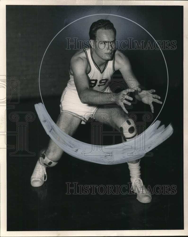 1958 Press Photo Roy Martin, Texas A&M Basketball Center - hps12175