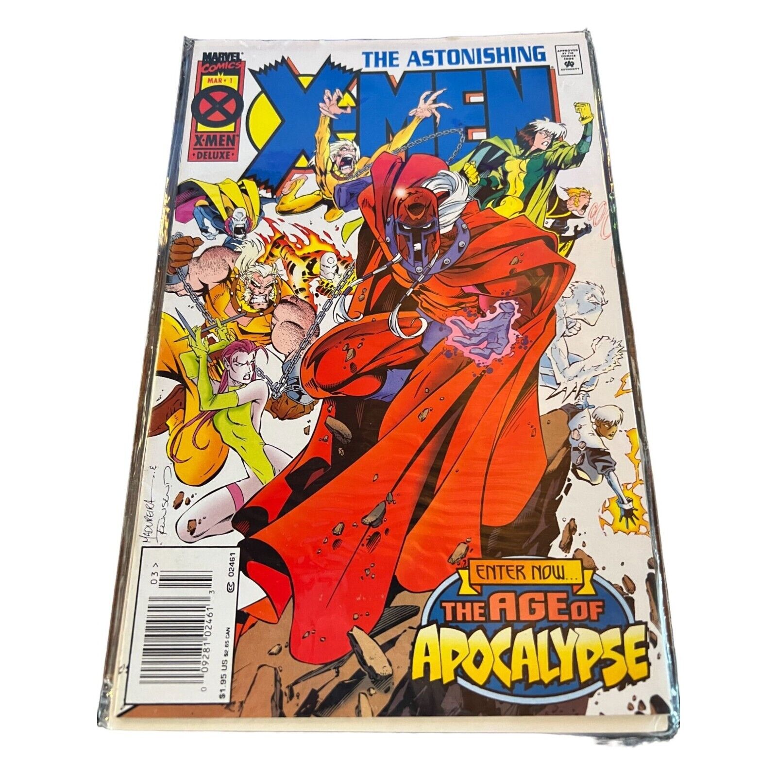 Vintage The Astonishing X-men #1 1995 Deluxe Age of Apocalypse Comic Book