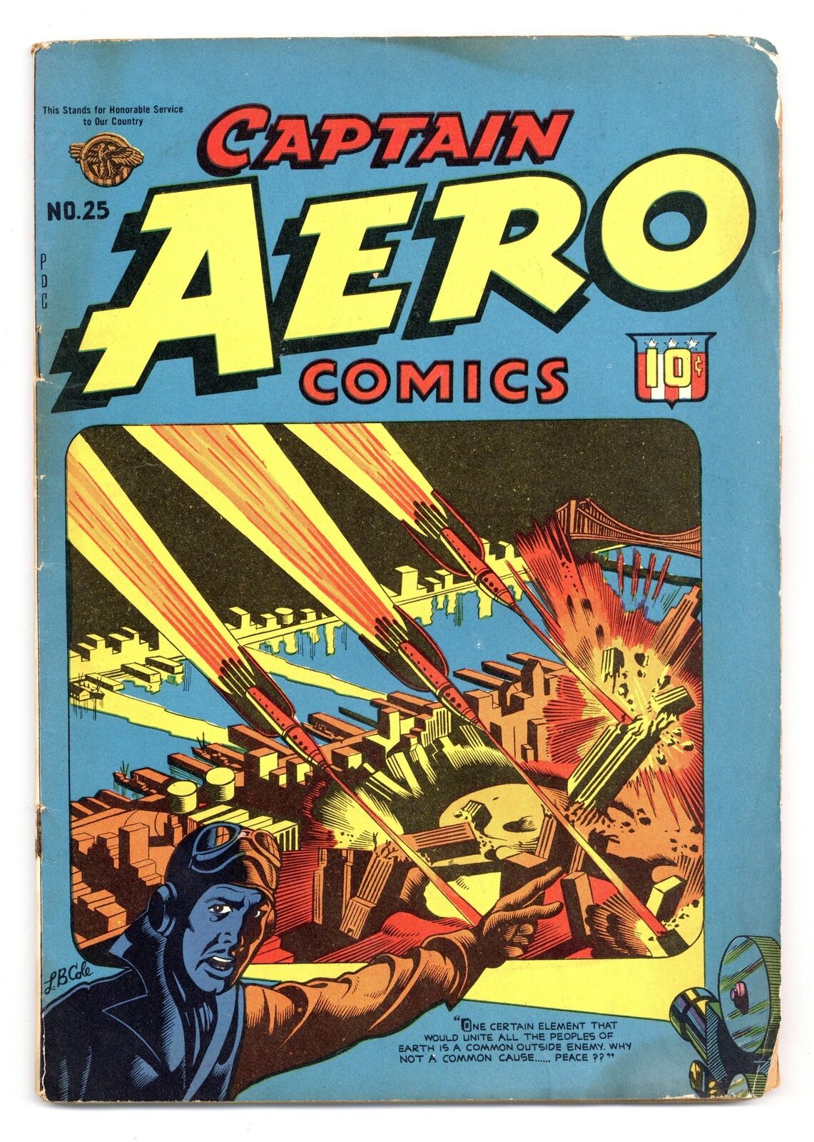 Captain Aero Comics Vol. 4 #25 GD- 1.8 1946