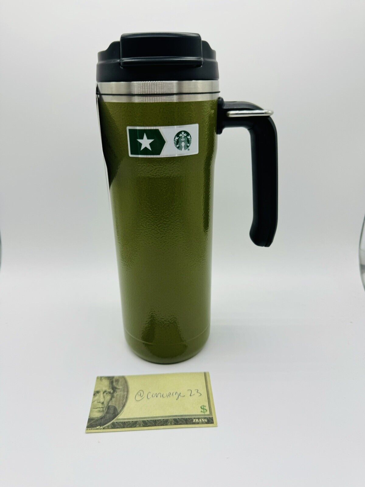 Starbucks Military Commitment Stanley Double Walled Hammered Steel Tumbler 20oz