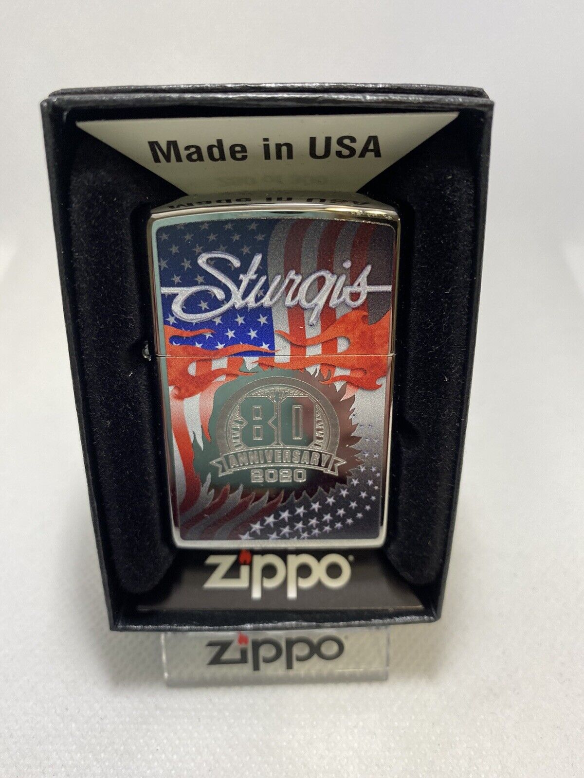 Zippo Registered Limited Edition Numbered 218/300 80th Anniv Sturgis Lighter