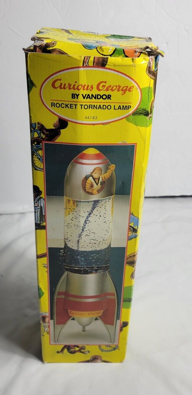 Vintage 1998 Curious George Original Rocket Tornado Lamp NEW IN BOX