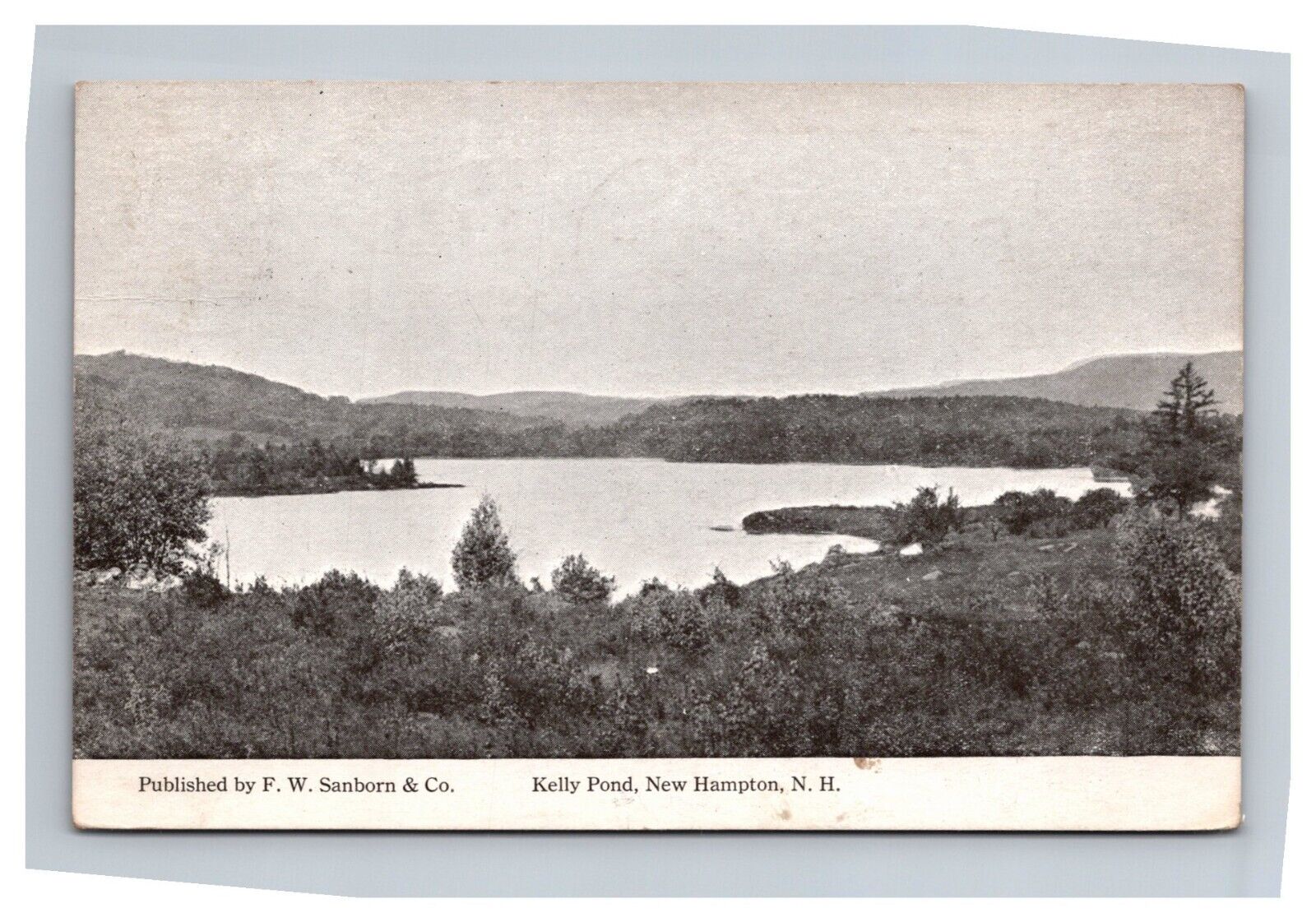 Postcard New Hampton New Hampshire Kelly Pond