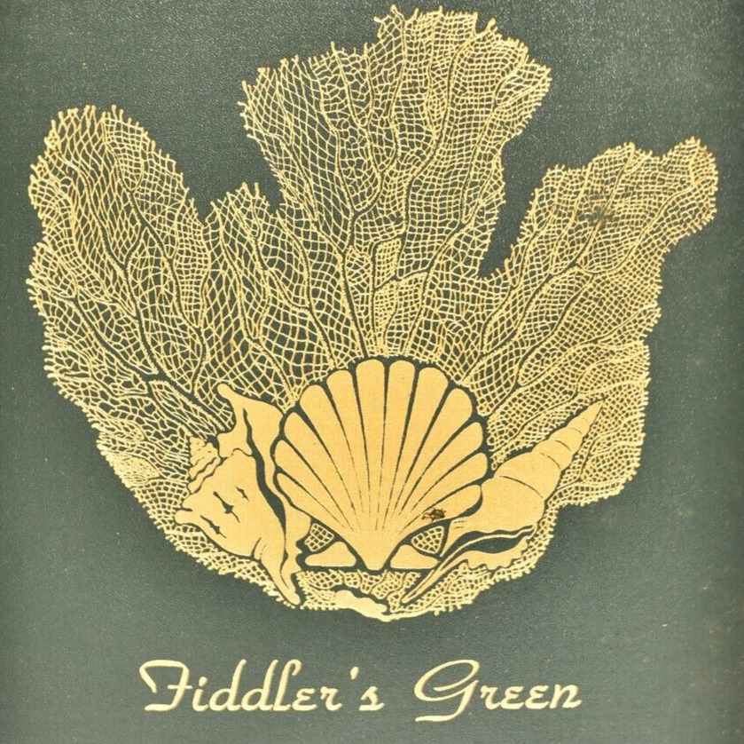 1980s Fiddler's Green Restaurant Wine Label Menu 50 Anahma Drive St Augustine FL