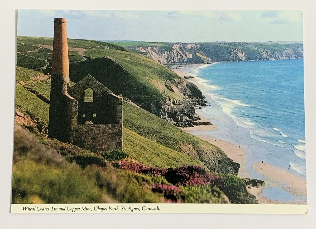 Wheal Coates Tin and Copper Mine, Chapel Porth, St Ages, Cornwall, UK, Postcard