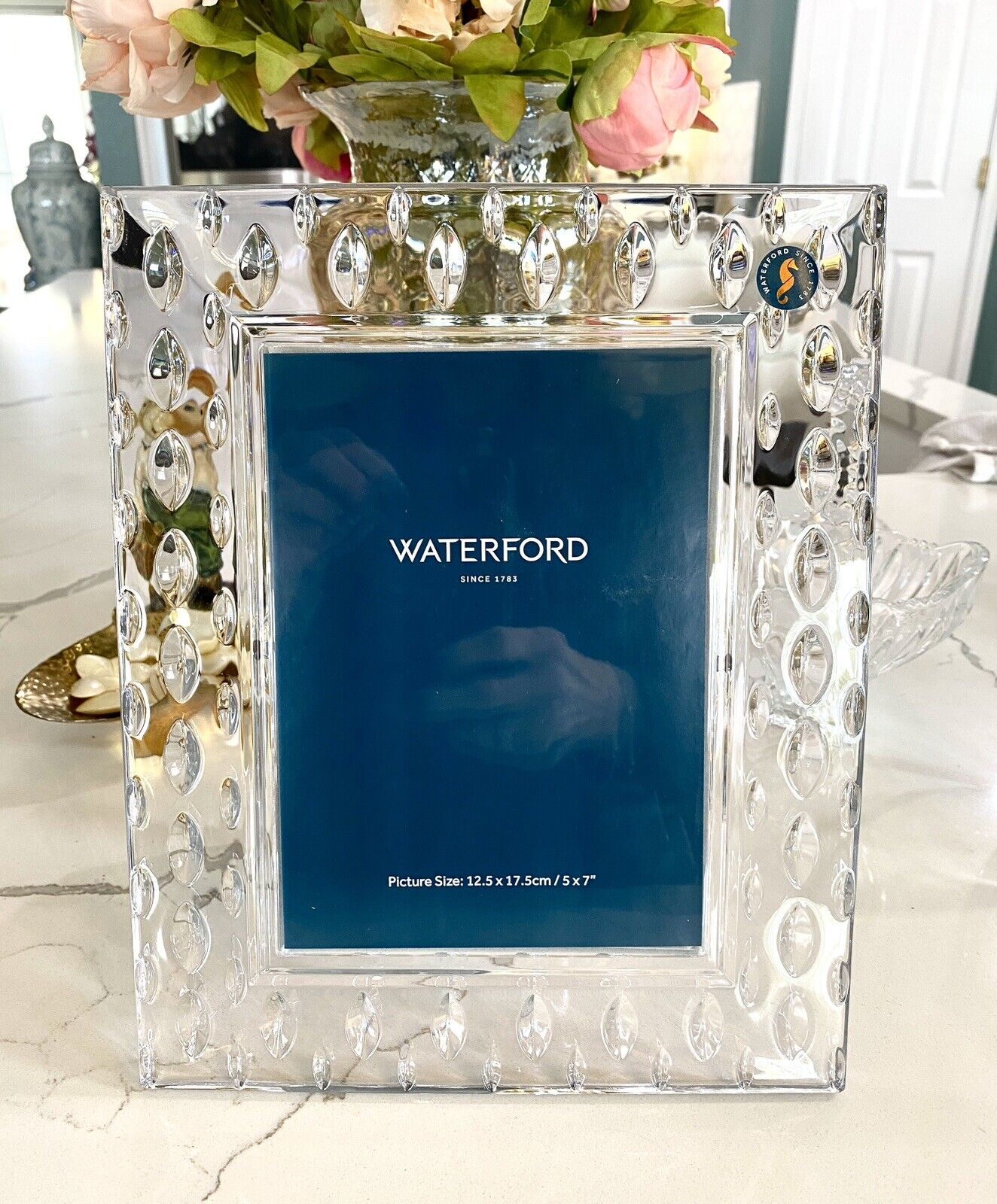 Waterford 5 x 7 Crystal Picture Frame Enis Collection Wedding Gift NIB
