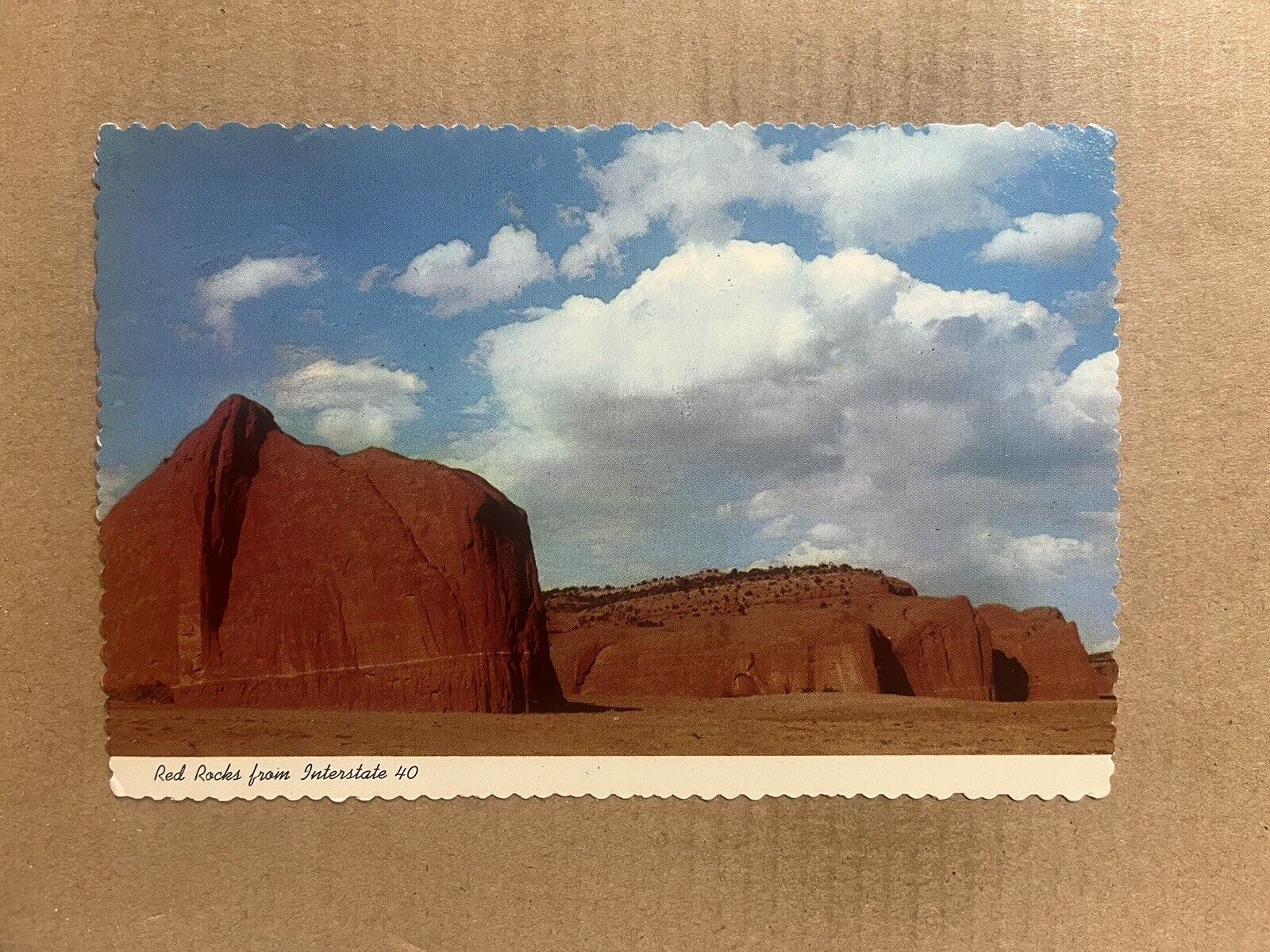 Postcard Gallup NM New Mexico Red Rocks Interstate 40 Vintage PC