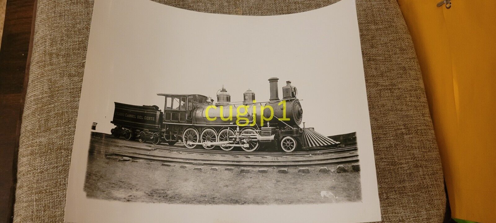 R412 Train Photograph Baldwin Locomotive Works YEAR 1881 NEG 225 FC DEL OESTE