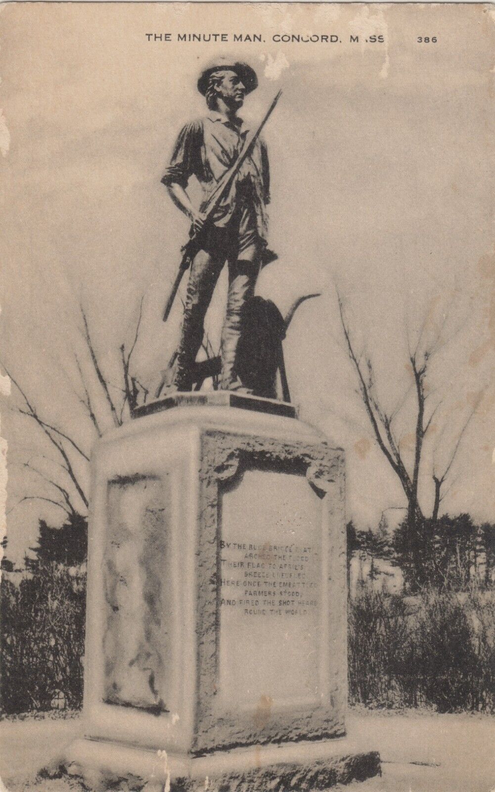 The Minute Man, 1874 Sculpture by Daniel Chester French, Concord, Massachusetts