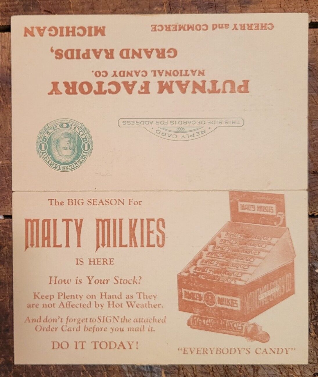 Malty Milkies - National Candy, Putnum Factory -Advertising Mailer