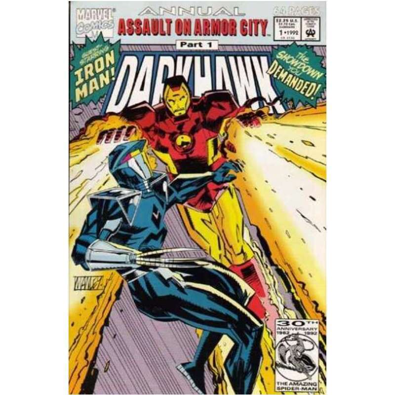 Darkhawk Annual #1 - 1991 series Marvel comics NM+ Full description below [t 