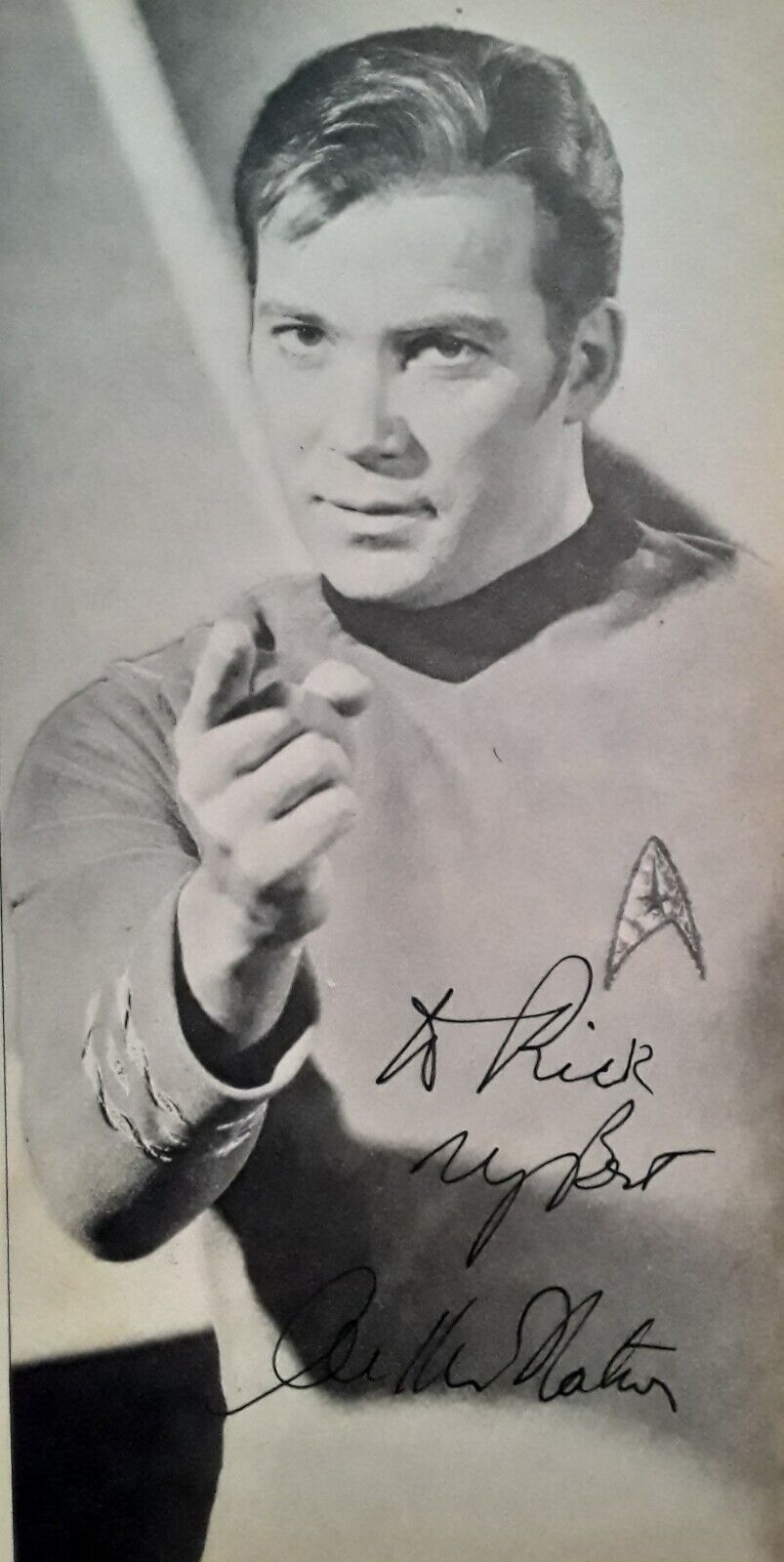 WILLIAM SHATTNER AUTOGRAPH STARLOG Magazine No. 1 Aug. 1976 Star Trek 