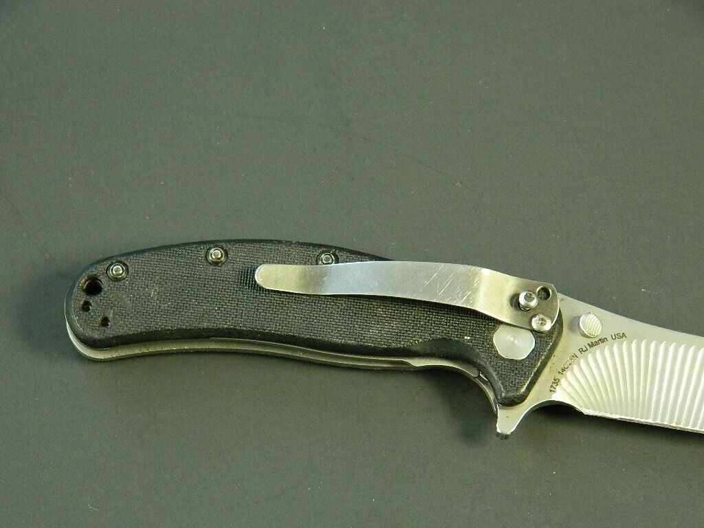 Kershaw 1735 RJ Martin USA Groove Blade Folding Knife Incomplete