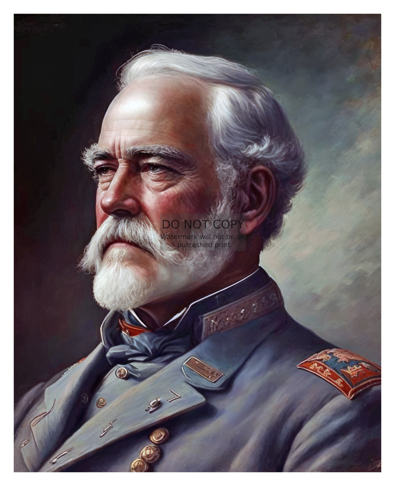 Confederate General Robert E. Lee Oil Painting 8X10 Photograph Reprint
