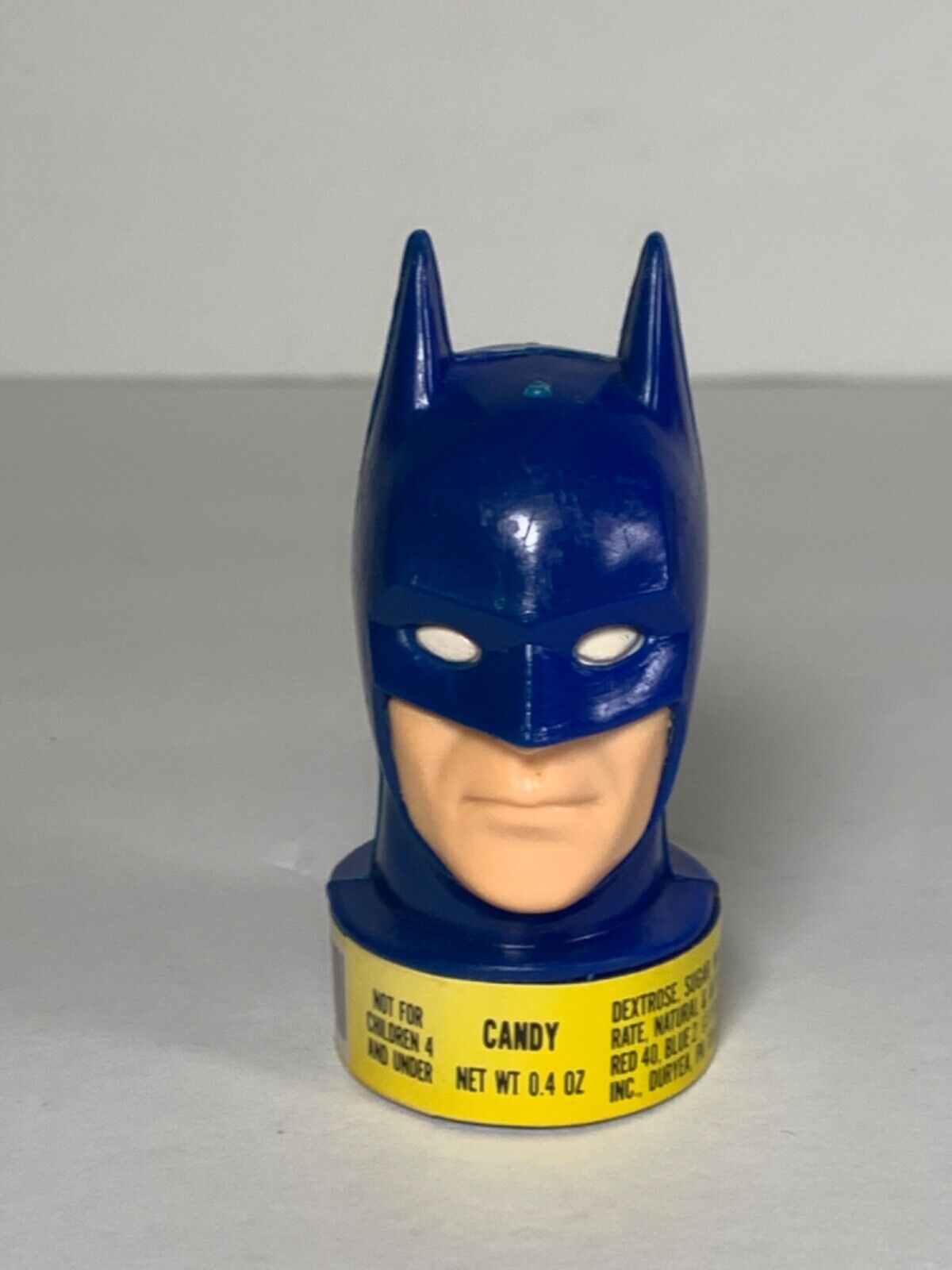 Vintage sealed  1989 DC Comics Topps blue Batman candy filled head