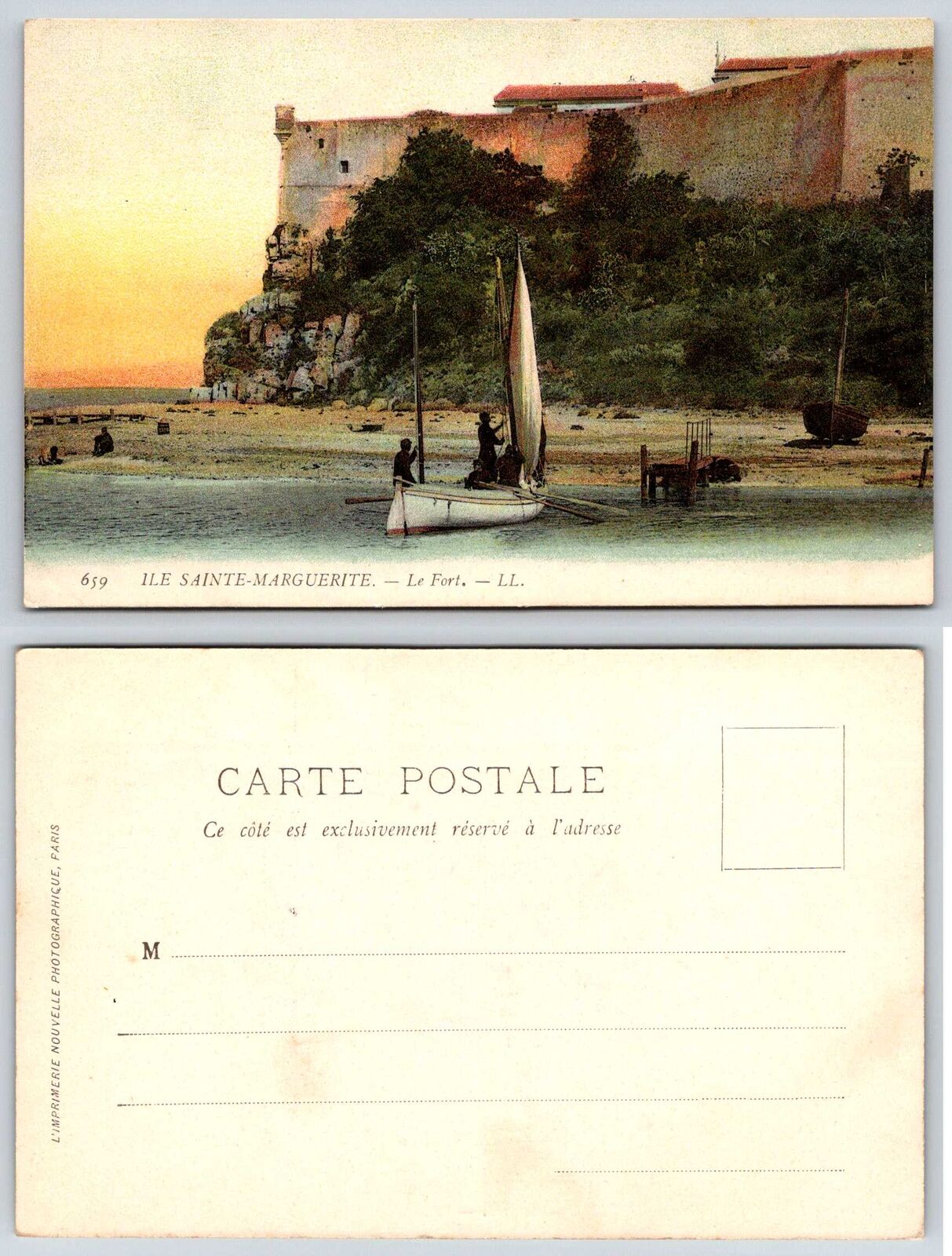 ile Sainte Marguerite LE FORT France Postcard a256