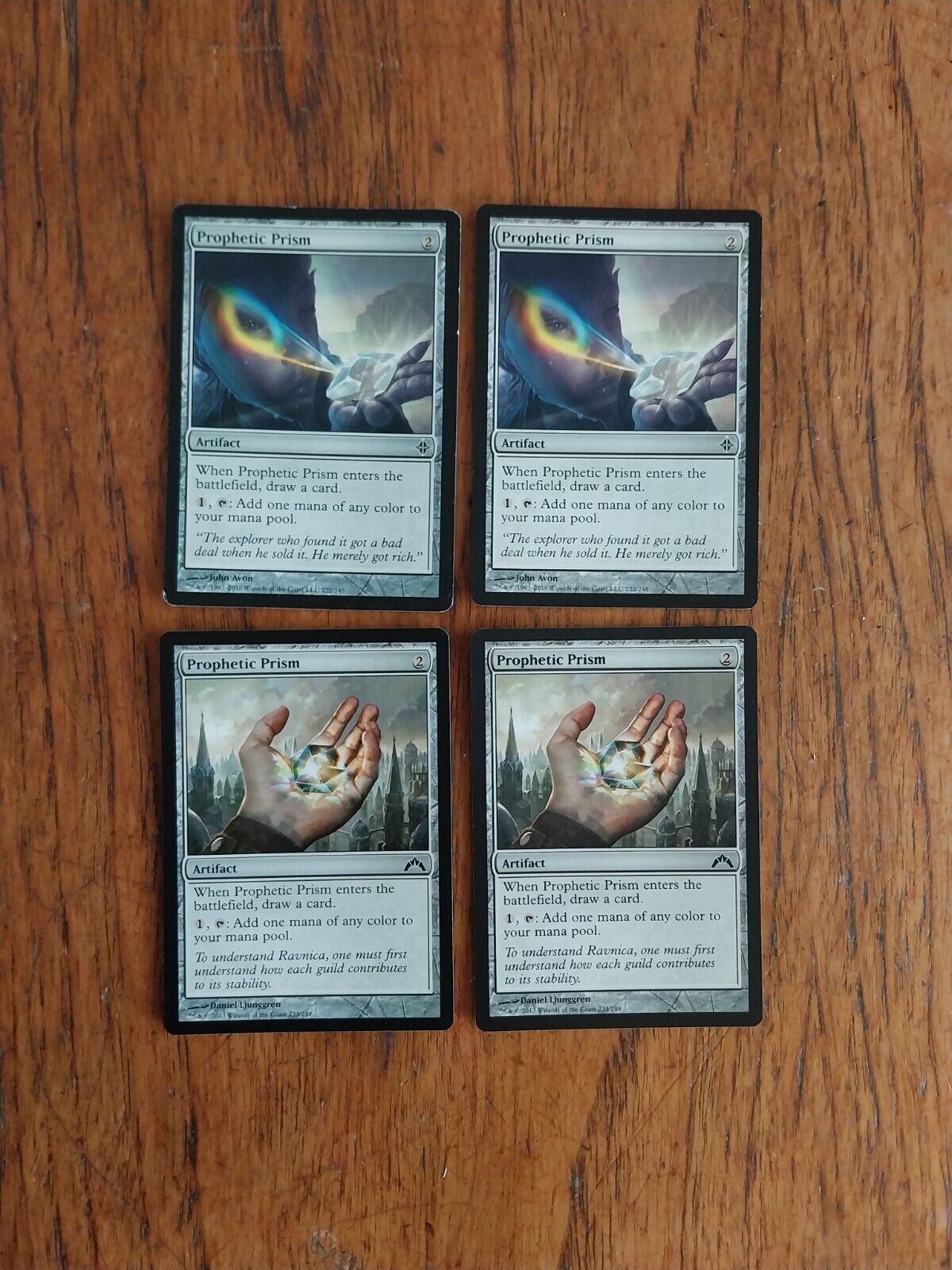 Mtg 4 x Prophetic Prism Magic the Gathering Cards - Playset