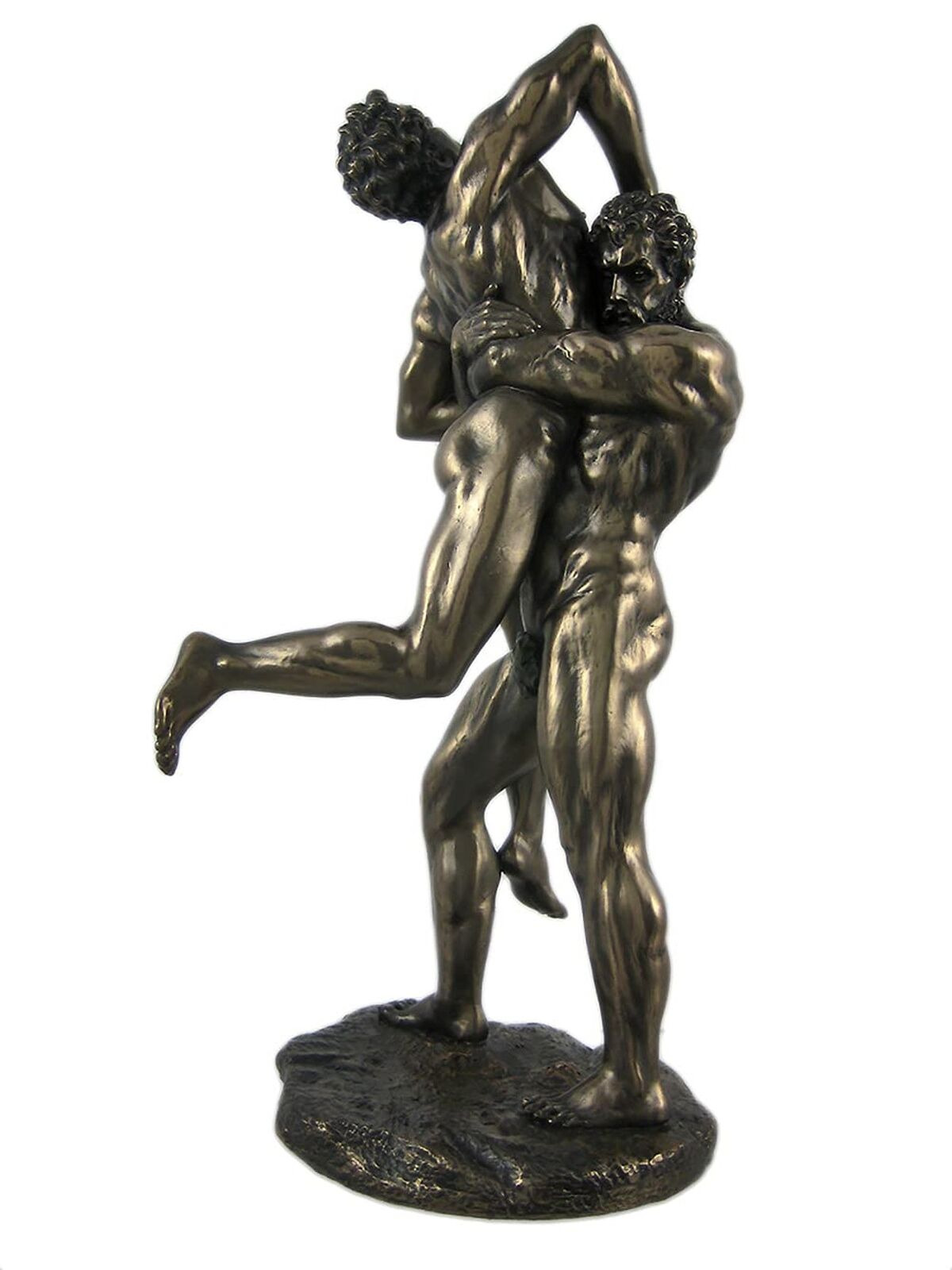 US 10.75 Inch Greek Replica Figurine Hercules and Antaeus Display Decor