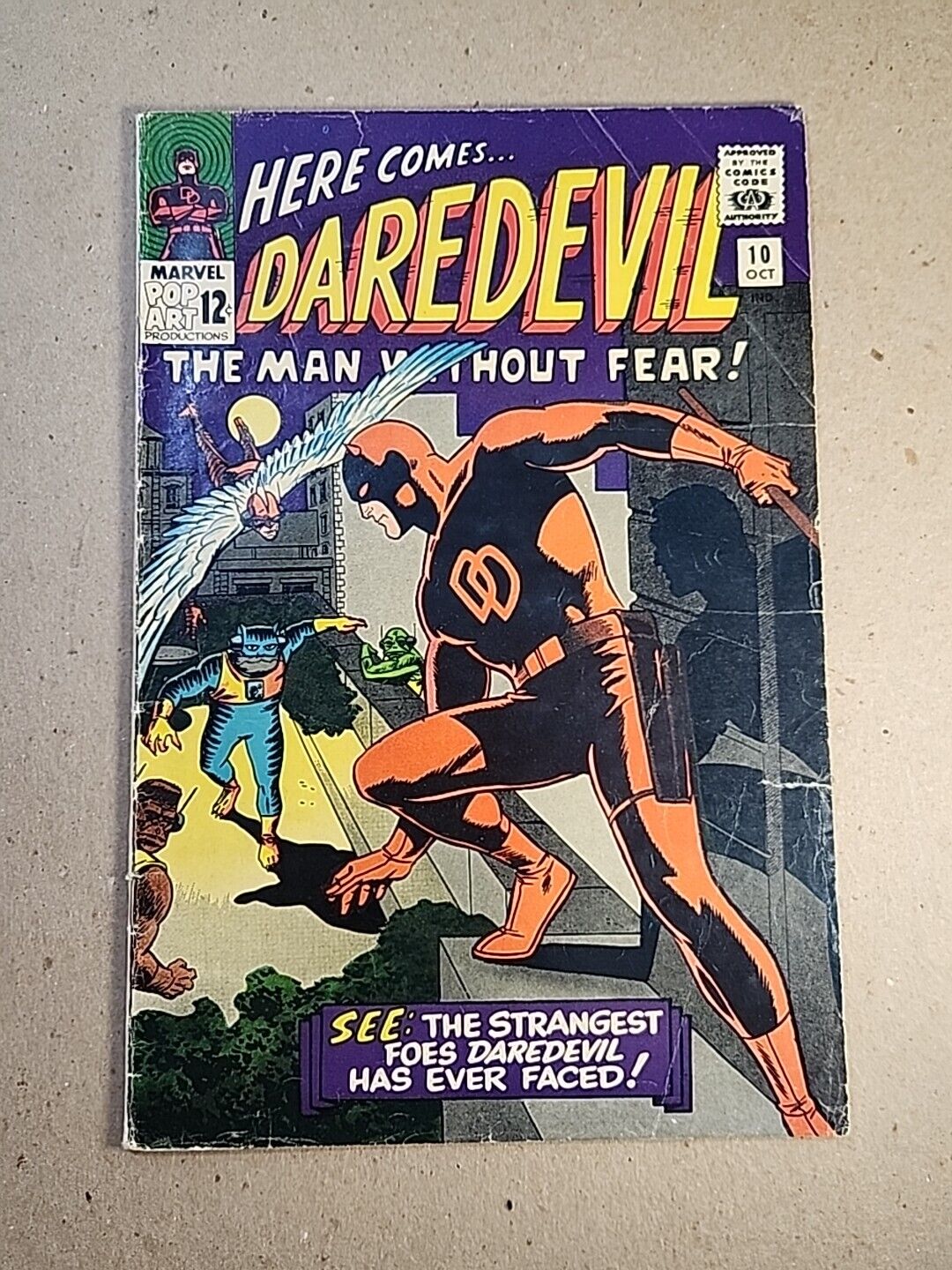 Daredevil #10 (1965) Marvel 1ST ANI-MEN WALLY WOOD STORY/COVER/ART 