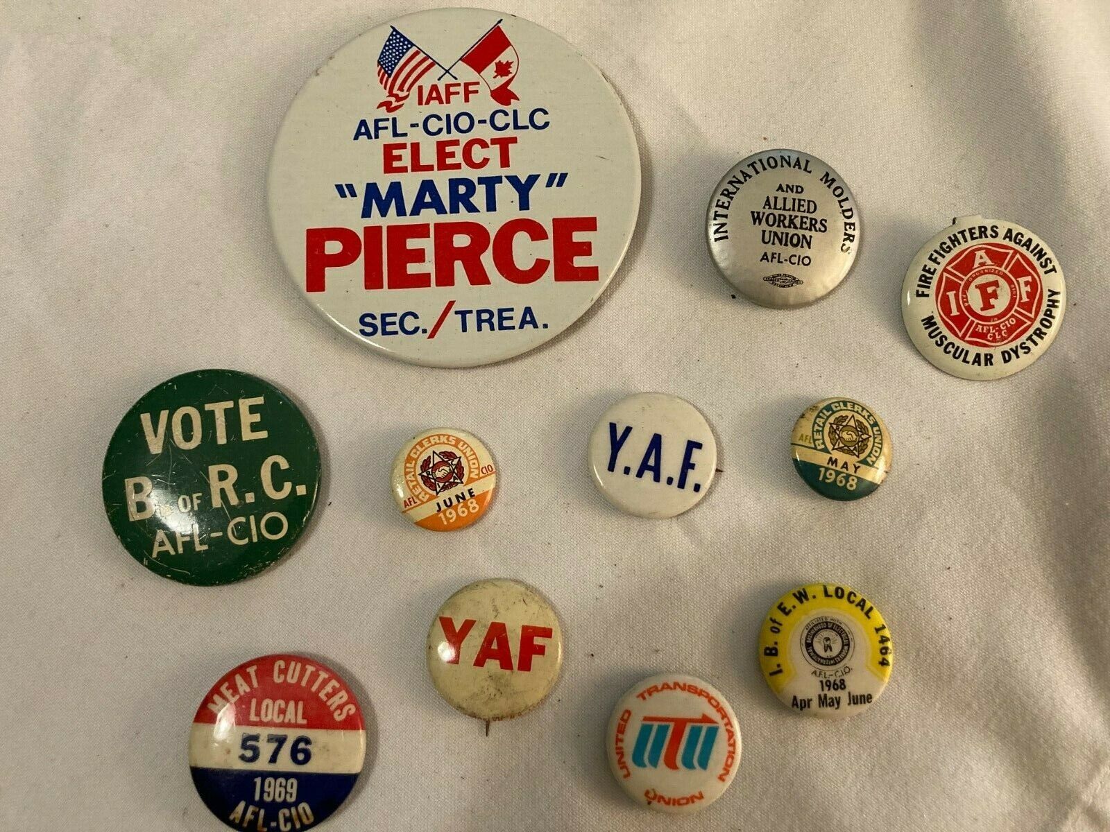 Vintage  Union Buttons. 1940’s-1950’s. Collection of 11