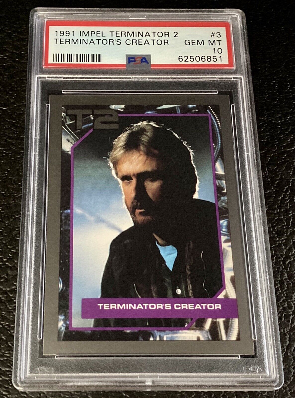 PSA 10 1991 Impel Terminator 2 James Cameron Card #3 T2 Movie Judgement Day Film