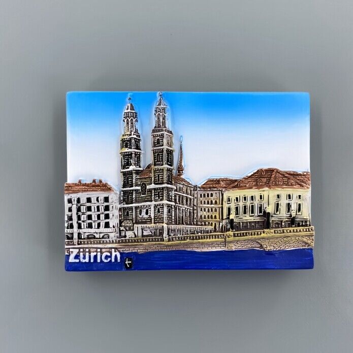 Switzerland Zurich Tourist Souvenir 3D Resin Refrigerator Fridge Magnet Craft