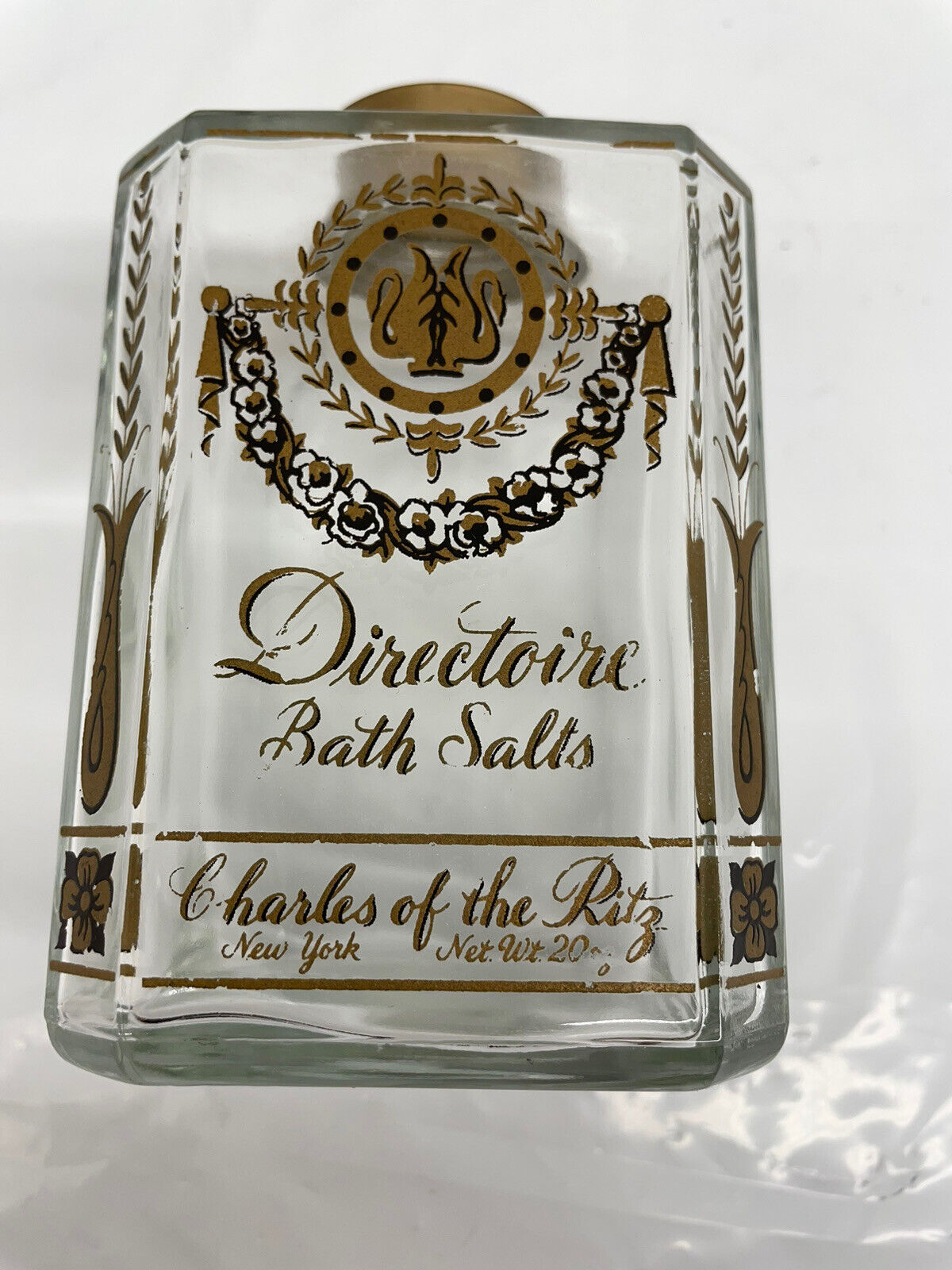 Vintage Charles of the Ritz Directoire Bath Salts 20oz Empty Bottle