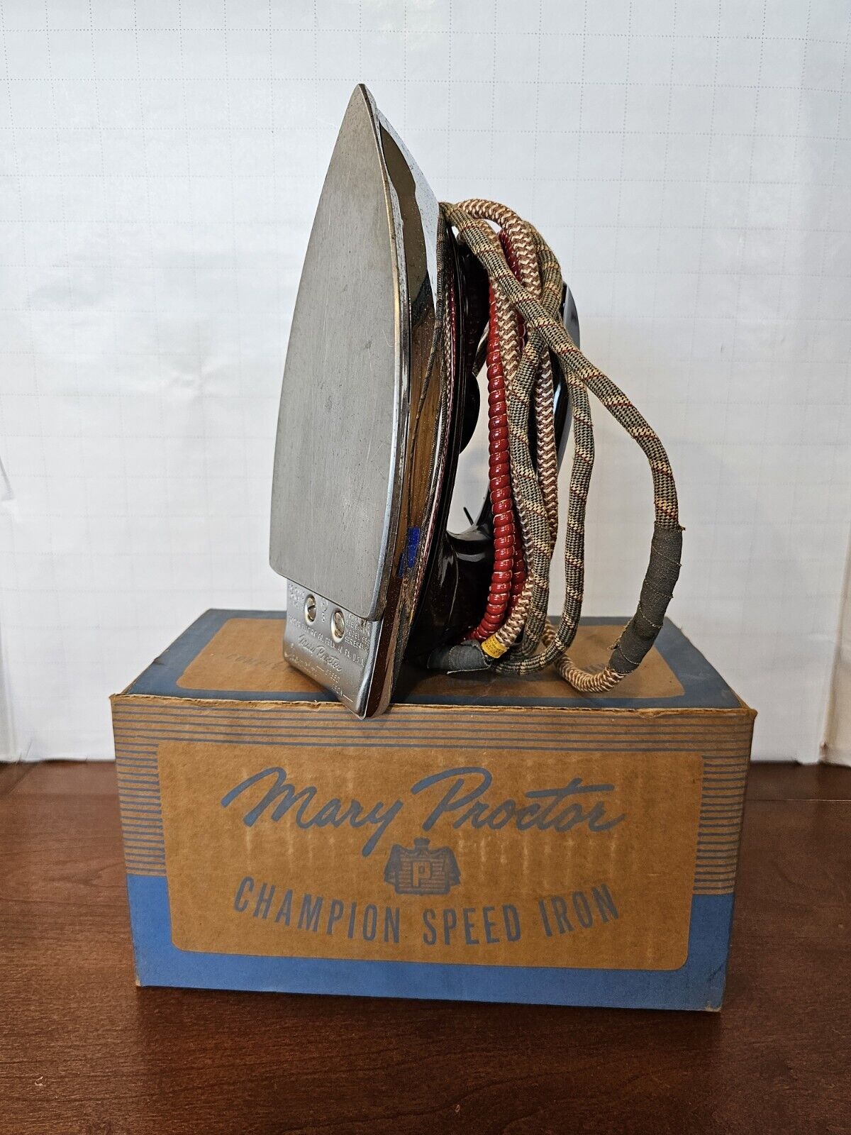 Used Vintage Mary Proctor Champion Speed Iron With Original Box
