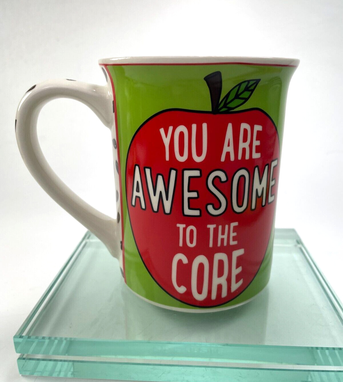 Great Teacher Mug Lorrie Veasey By Our Name is Mud Awesome To The Core Cup B8