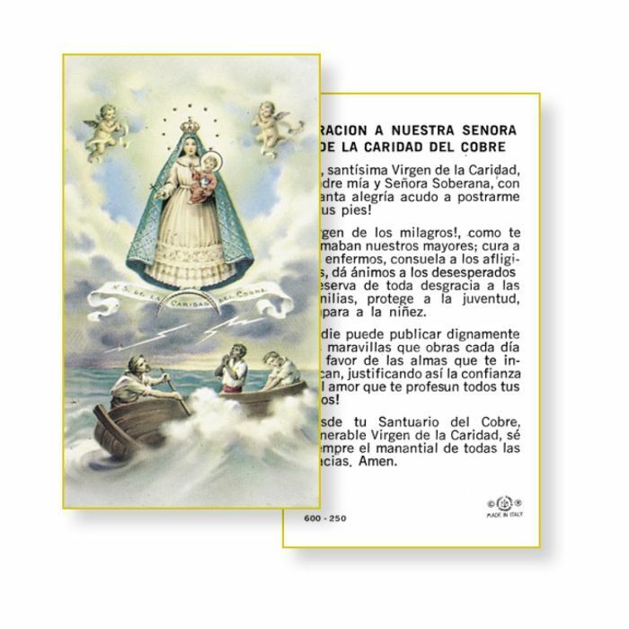 Nuestra Señora Caridad Del Cobre - Spanish - Paperstock Holy Card 600-250