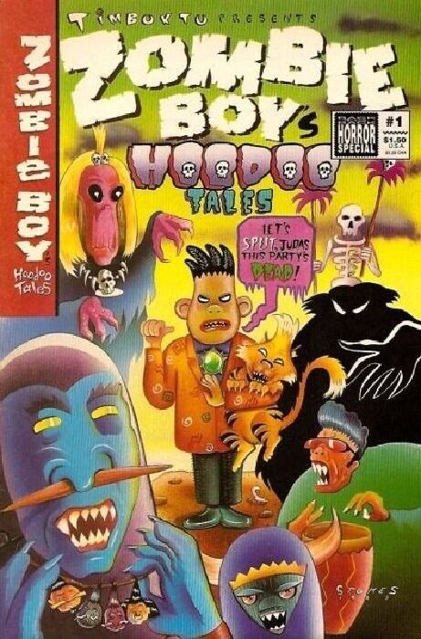 Zombie Boys Voodoo Tales  Joe Dinosaur-Head Back To Back 1 Mark Stokes HTF VF